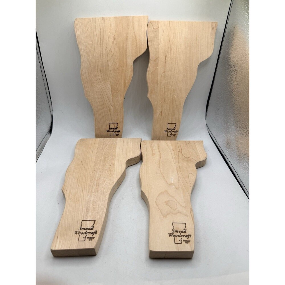 Lot Of 4 : NEW Smead Woodcraft Putney Vermont State Of VT Wooden Cutting Boards